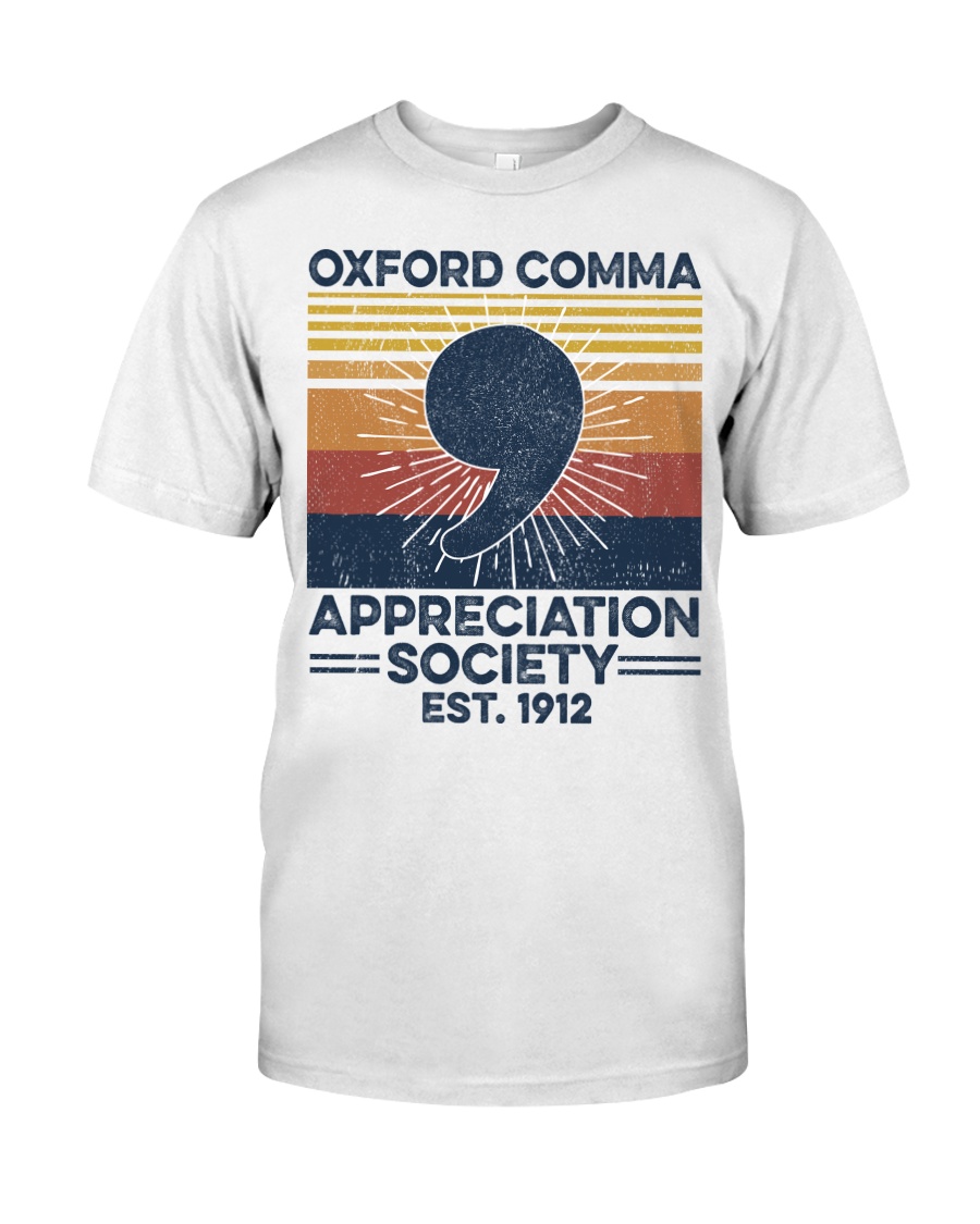 Oxford comma appreciation society shirt