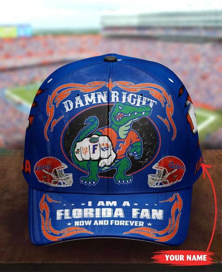 PLGA Damn right I am a Florida fan now and forever custom cap
