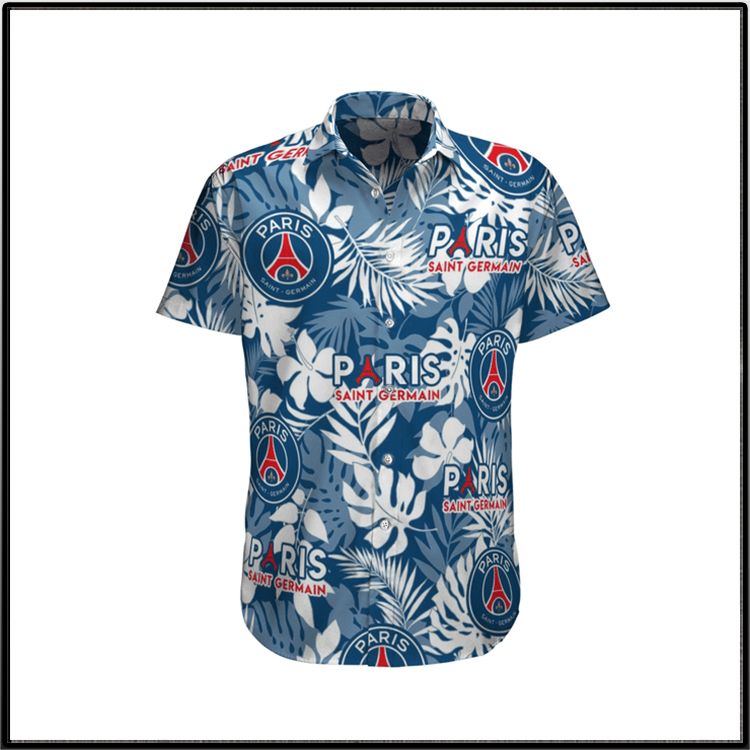 PSG Paris Saint Germain Hawaiian Shirt And Short 4 Paris Saint Germain Hawaiian Shirt And Short2