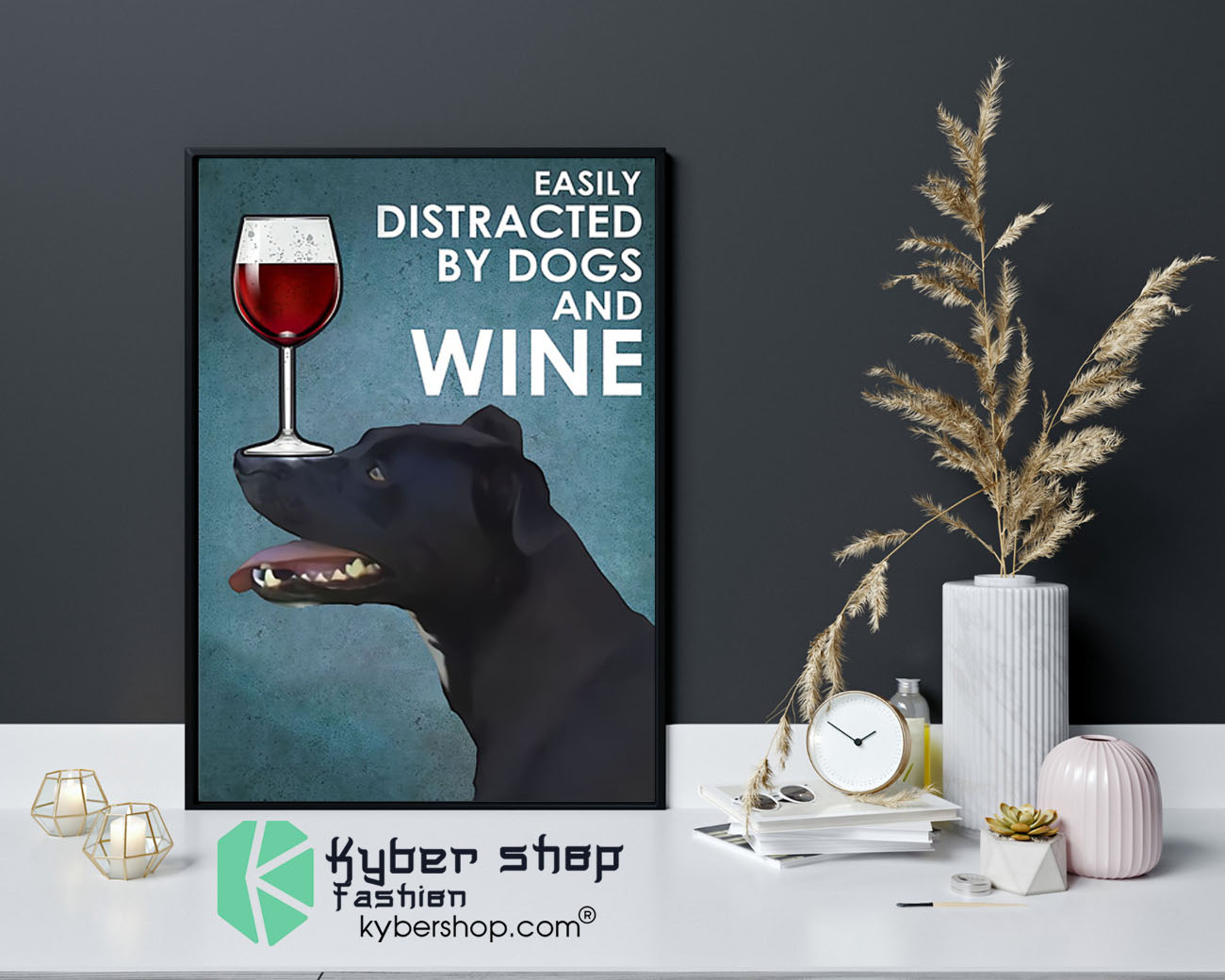 Patterdale terrier easily distracted by dogs and wine poster 1 Patterdale terrier easily distracted by dogs and wine poster9