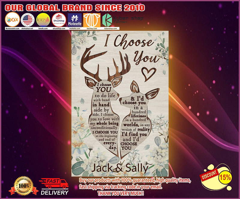 Personalized Deer I choose you poster