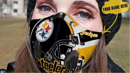 Personalized pittsburgh steelers football filter carbon face mask