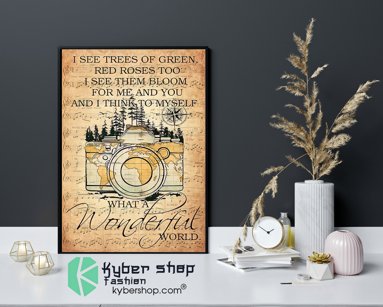 Photography I see trees of green red roses too I see them bloom for me and you poster 4