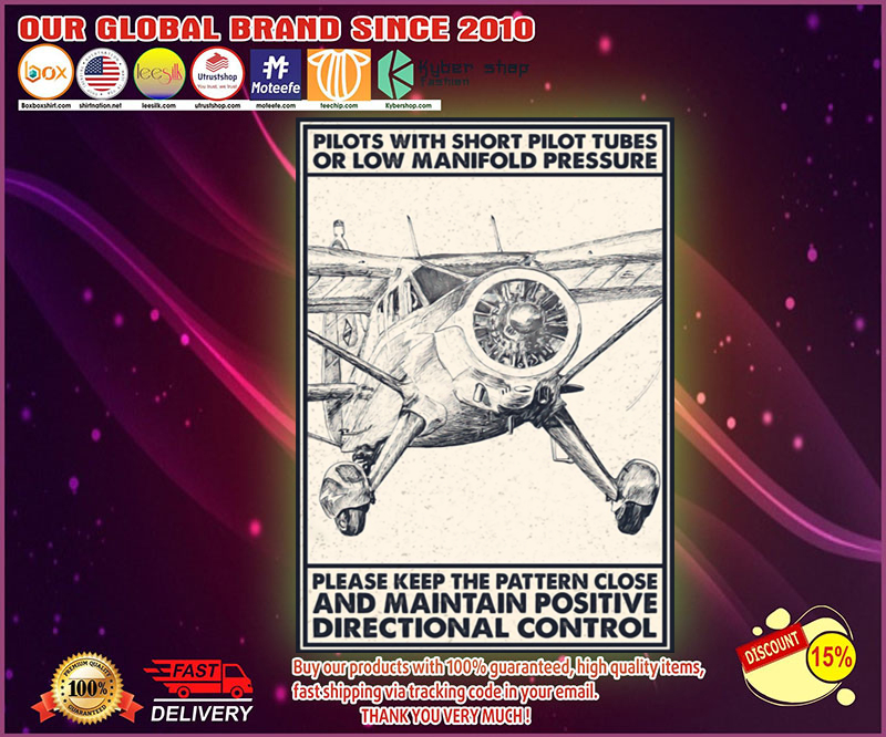 Pilots with short pilot tubes or low manifold pressure poster