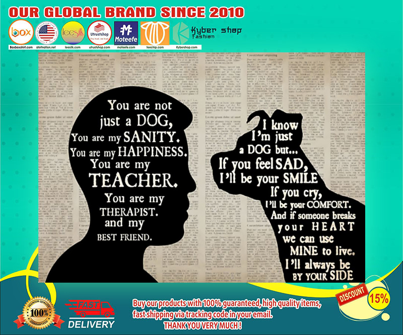Pitbull and boy therapist best friend poster 9 Pitbull and boy therapist best friend poster