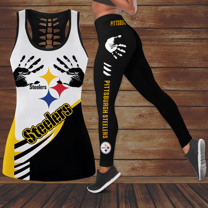 Pittsburgh Steelers hollow tank top and legging
