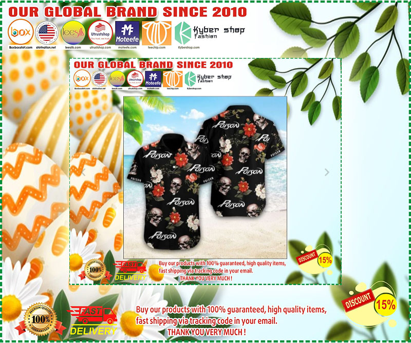 Poison band hawaiian shirt 8 Poison band hawaiian shirt