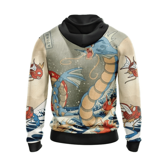 Pokemon Gyarados 3d hoodie1