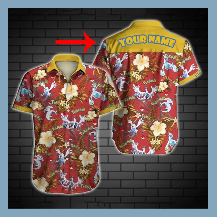 Pokemon custom name Hawaiian Shirt 3 Pokemon custom name Hawaiian Shirt4