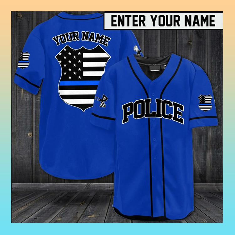 Police Baseball Jersey Shirt1