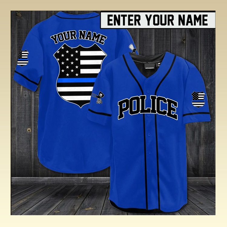 Police Baseball Jersey Shirt 3 Police Baseball Jersey Shirt3