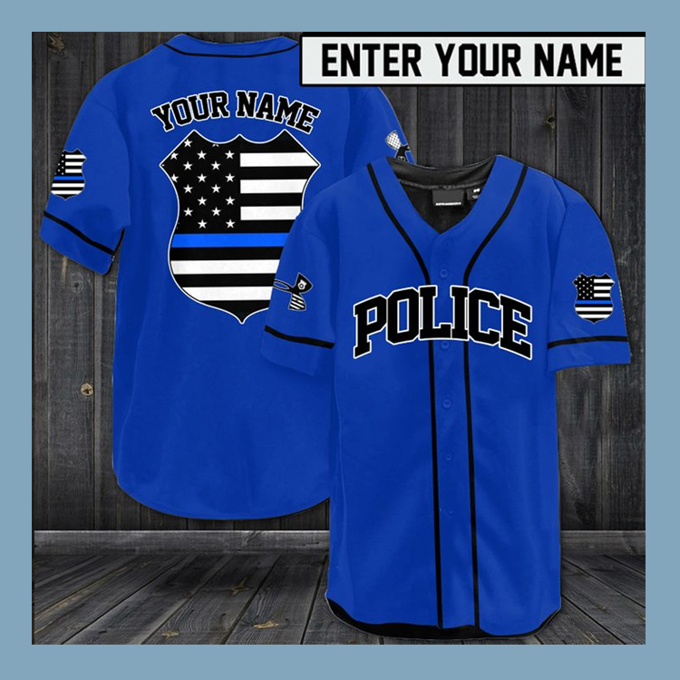 Police Baseball Jersey Shirt 2 Police Baseball Jersey Shirt4