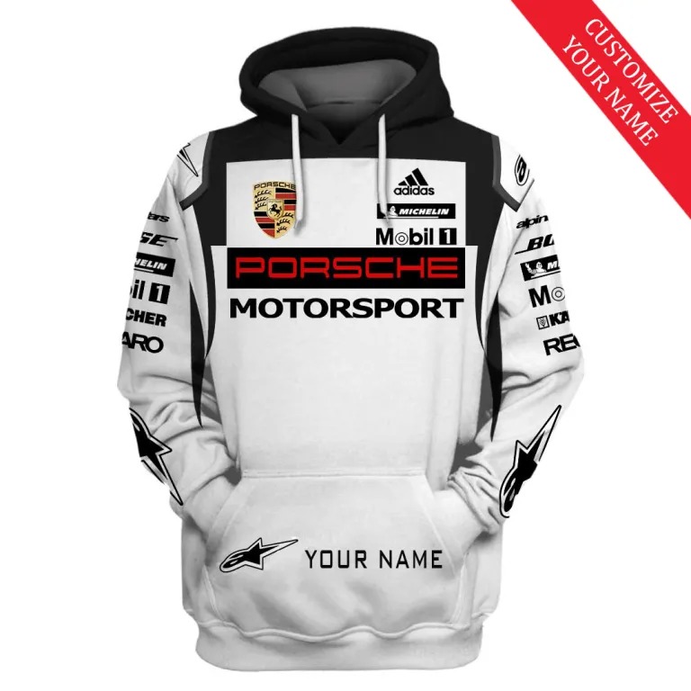 Porsche motorsport 3d over print hoodie