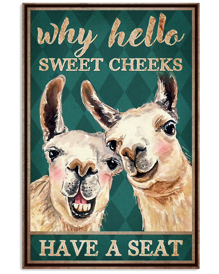 Poster Goat why hello sweet cheeks have a seat