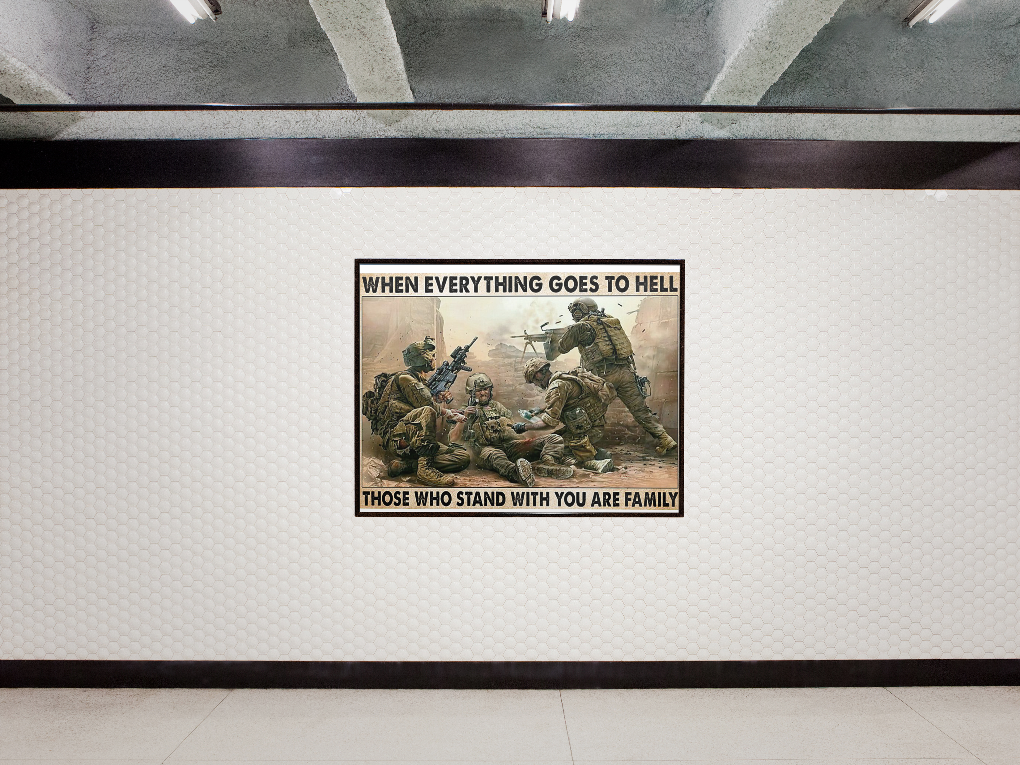 PosterVeteranWheneverythinggoestohellthosewhostandwithyouarefamily