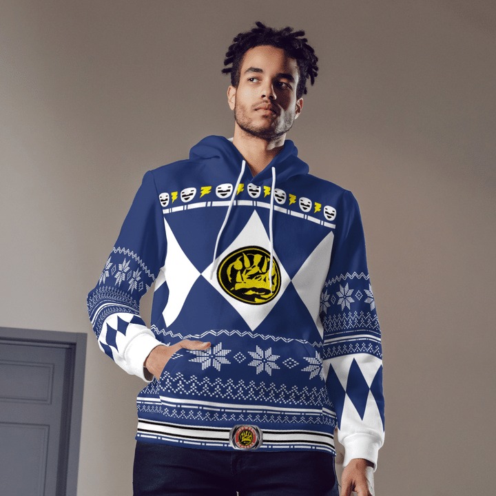 Power ranger blue 3d all over print hoodie 2 Power ranger blue 3d all over print hoodie 2