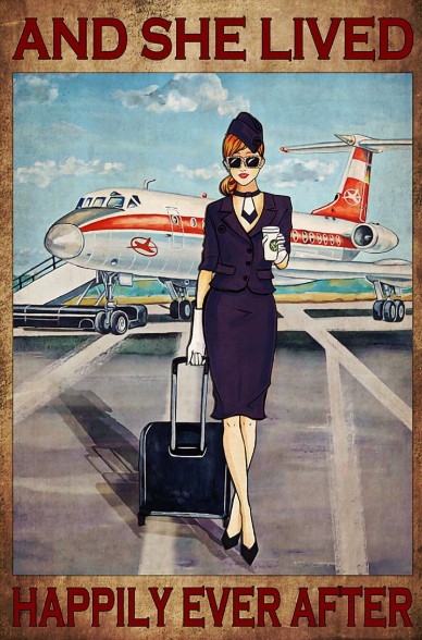Purple flight attendance and she live happily ever after