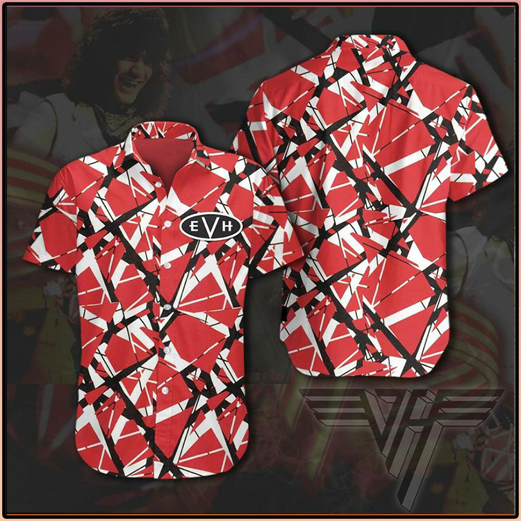 Eddie Van Halen Striped Hawaiian Shirt 5 Eddie Van Halen Striped Hawaiian Shirt3