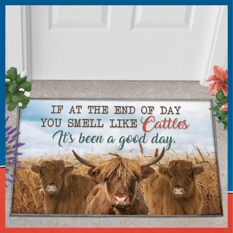 Highland cattle its been a good day doormat 3 Highland cattle its been a good day doormat 2