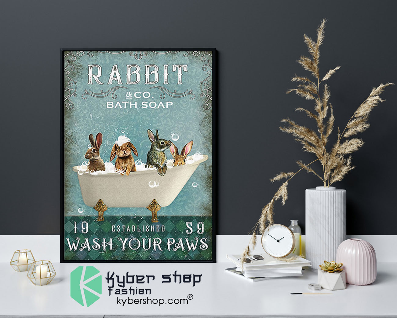 Rabbit and co bath soap 19 established s9 wash your paws poster9