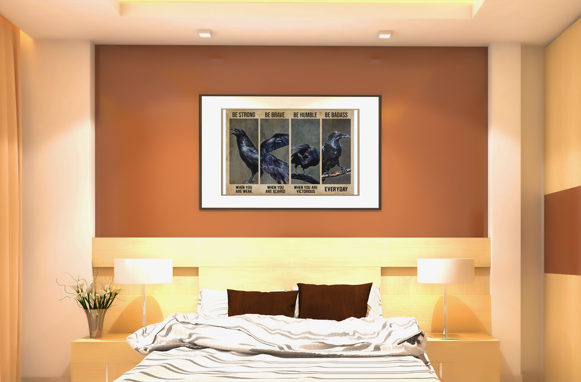 Raven be strong be brave be humble be badass poster 9 Ravenbestrongbebravebehumblebebadassposter