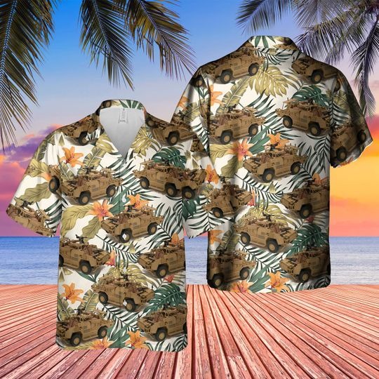 Royal marines jackal coyote hawaiian shirt 1