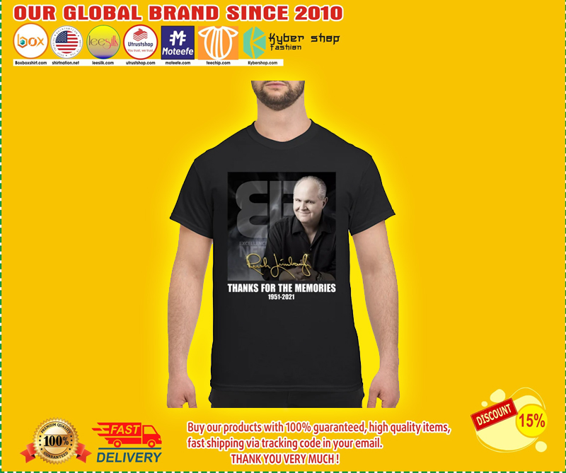 Rush Limbaugh thanks for the memories 1951 2021 shirt 1 1