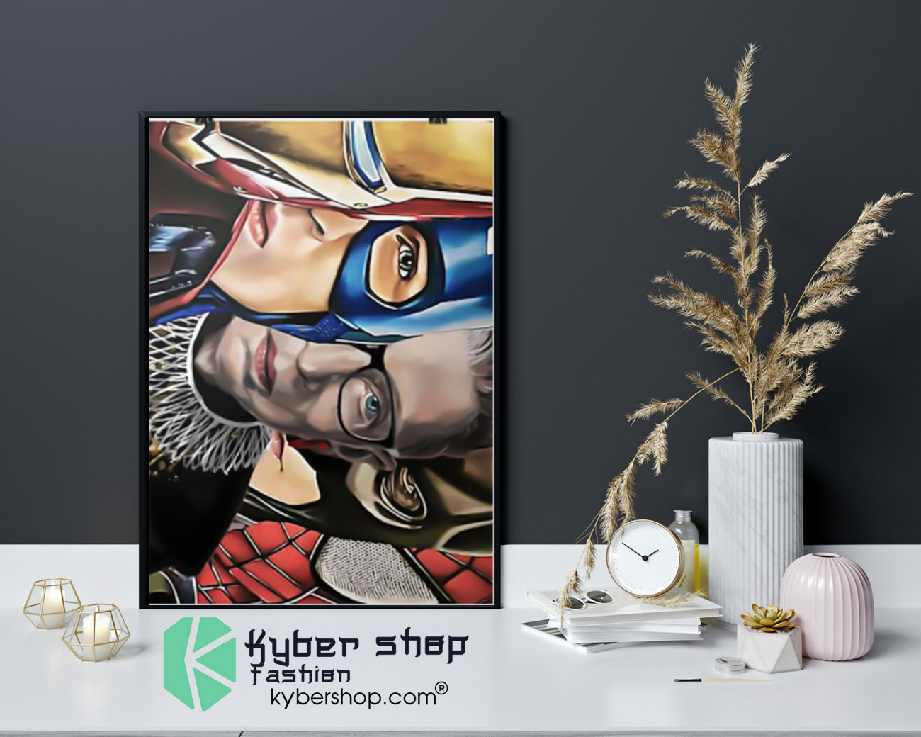 Ruth Bader Ginsburg super heroes poster 4