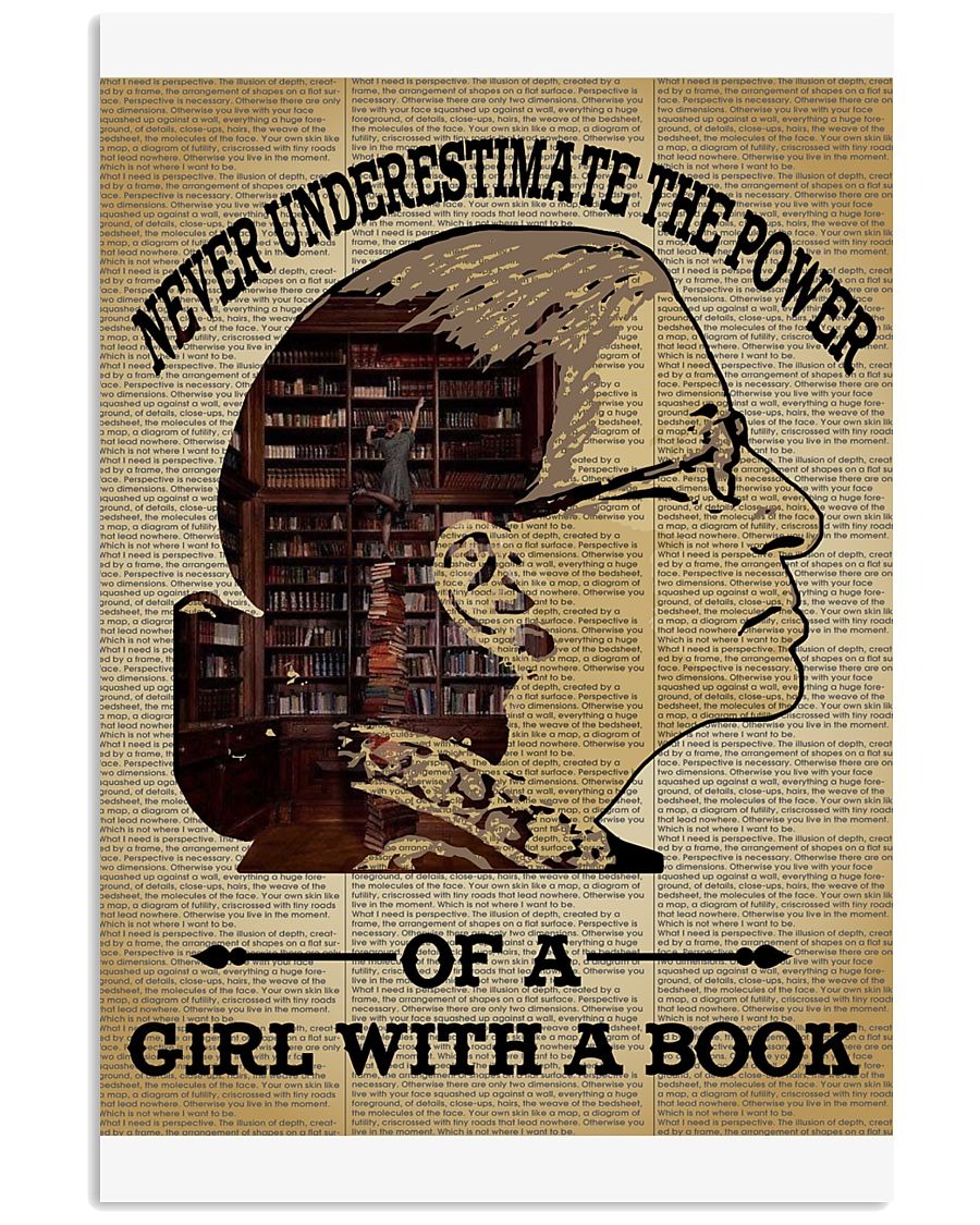 Ruth Bader never underestimate the power of a girl with a book poster