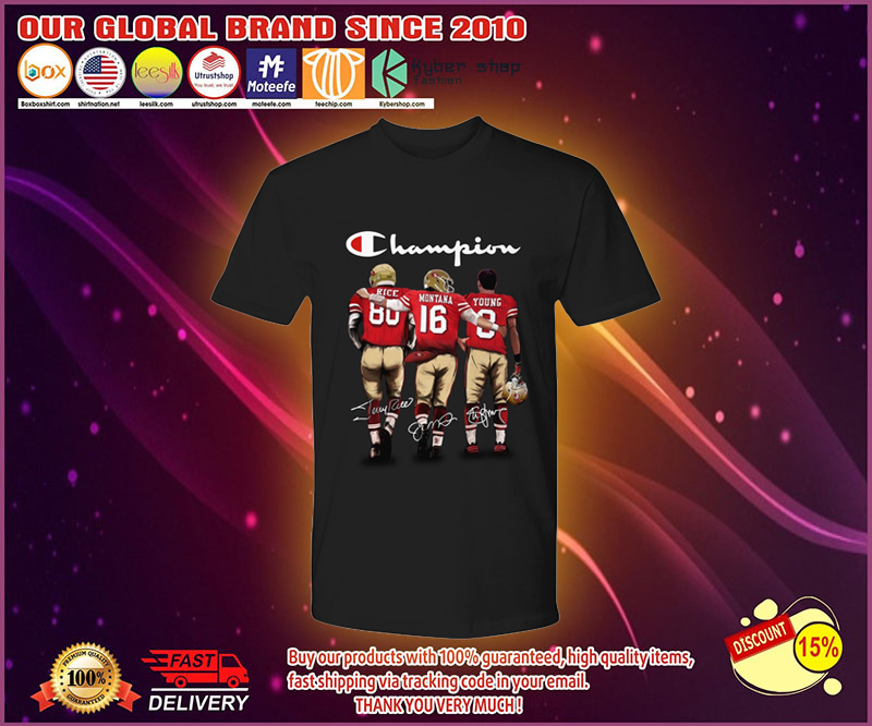 San Francisco er Champion rice montana young shirt