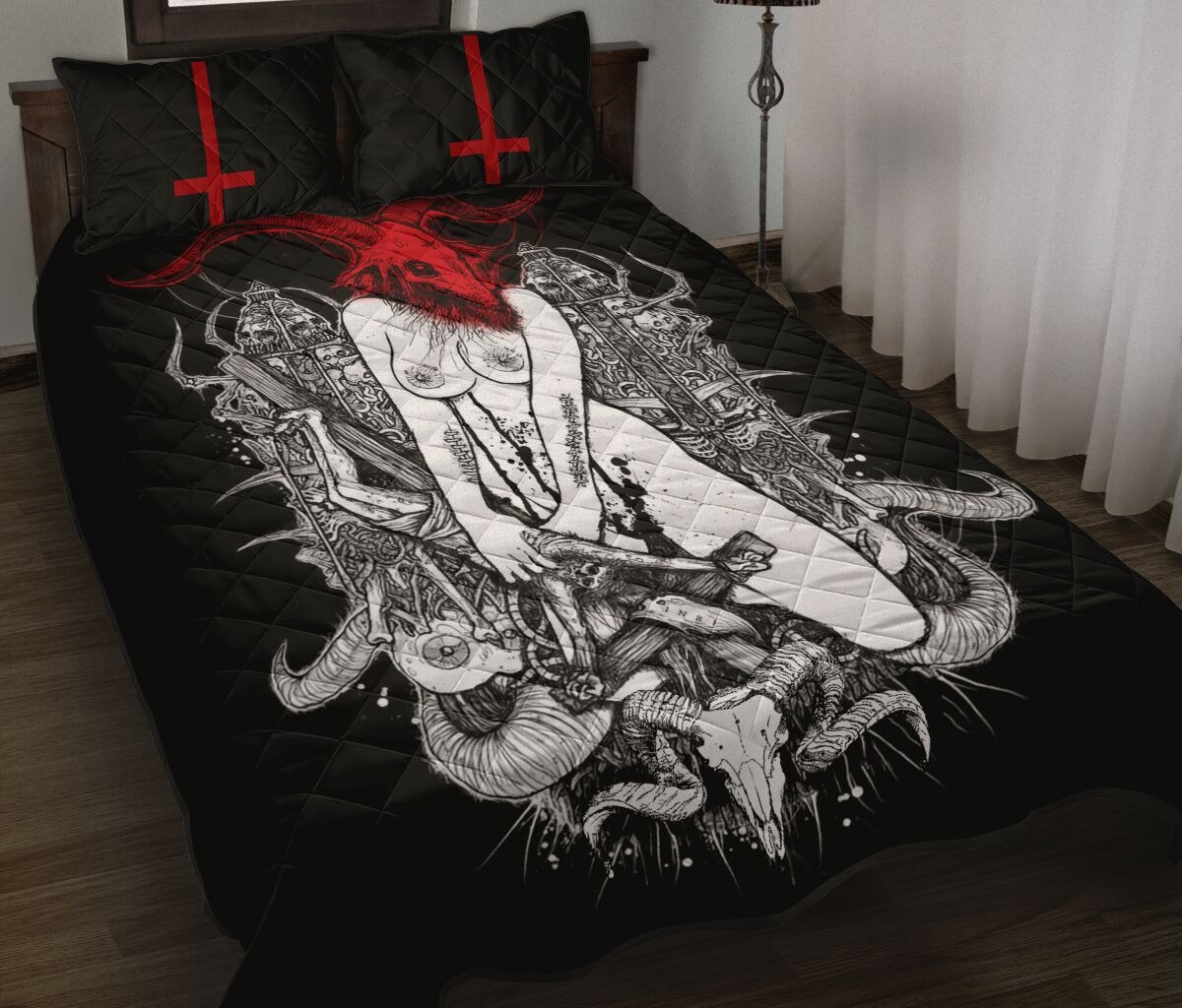 Satan girl bedding set