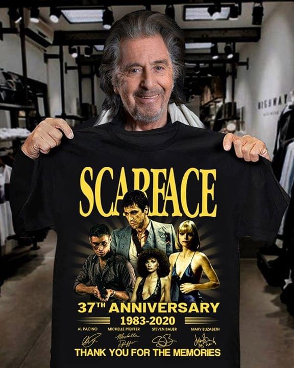 Scarface th anniversary thank you for the memories shirt