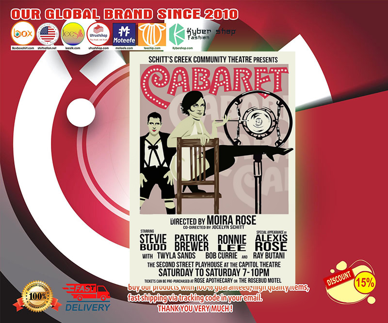 Schitts creek Cabaret community theatre presents poster