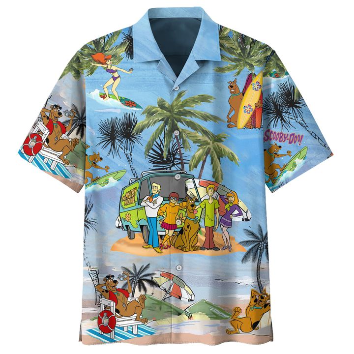 Scooby doo summer vacation hawaiian shirt 2 Scooby doo summer vacation hawaiian shirt and beach1
