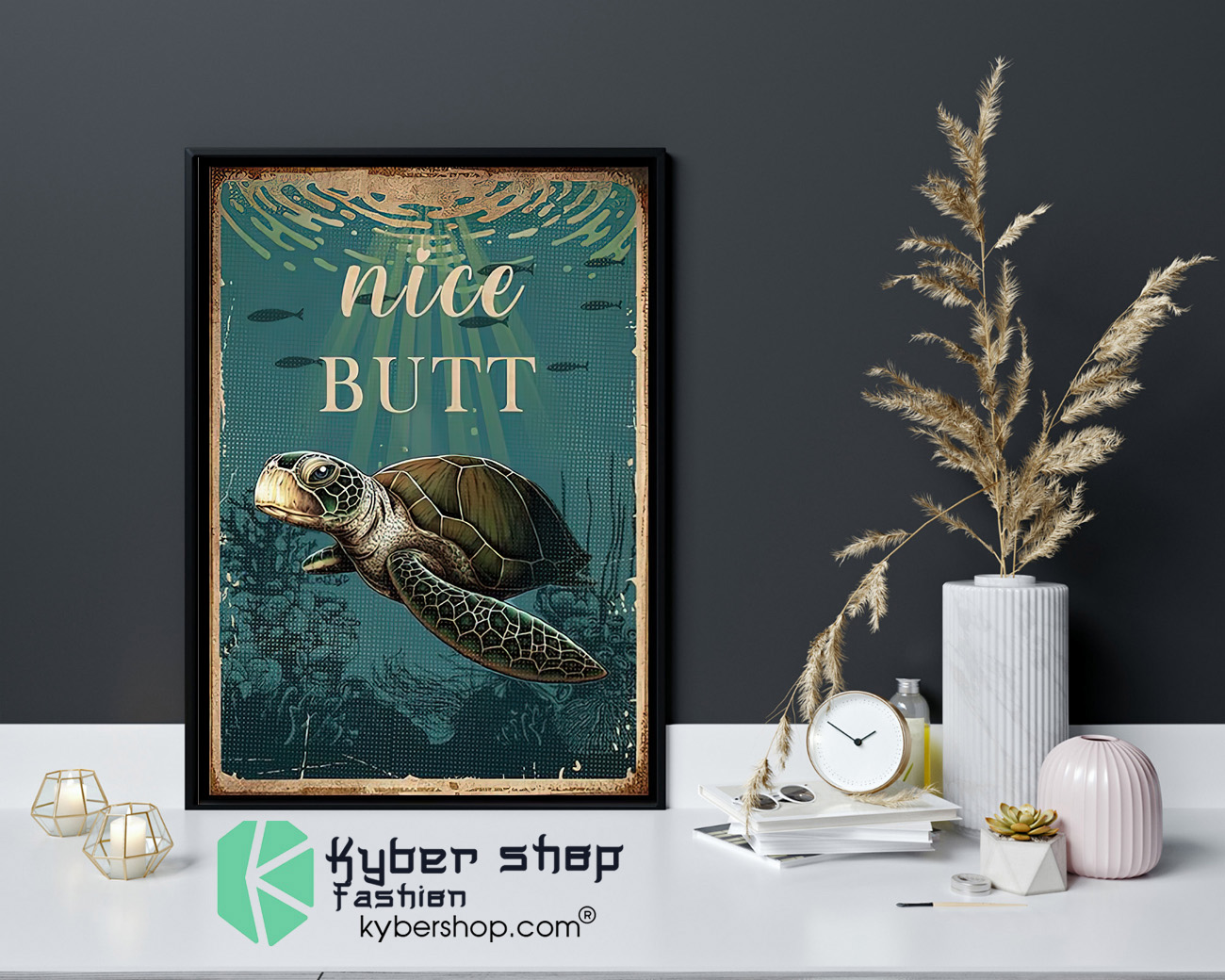Sea turtle nice butt poster 4