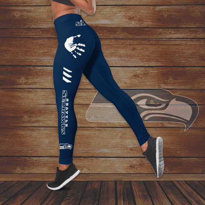 Seattle Seahawks hollow Tank Top And Legging Set 3 Seattle Seahawks hollow Tank Top And Legging Set2