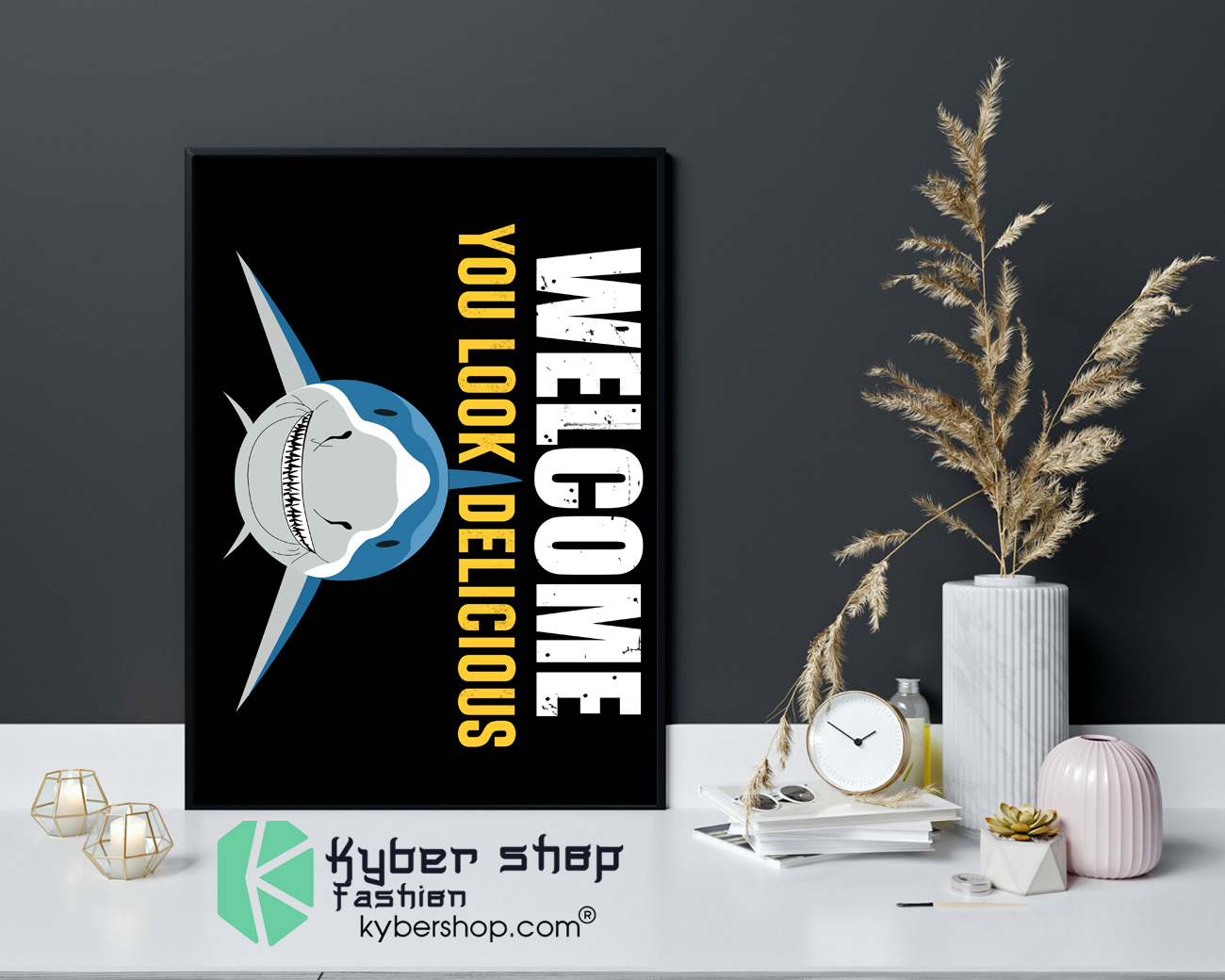 Shark welcome you look delicious doormat 4