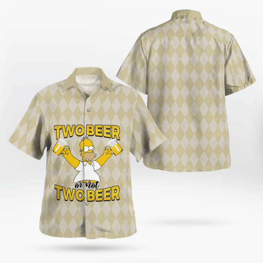 Simpson Two Beer Or Not Two Beer Hawaiian Shirt