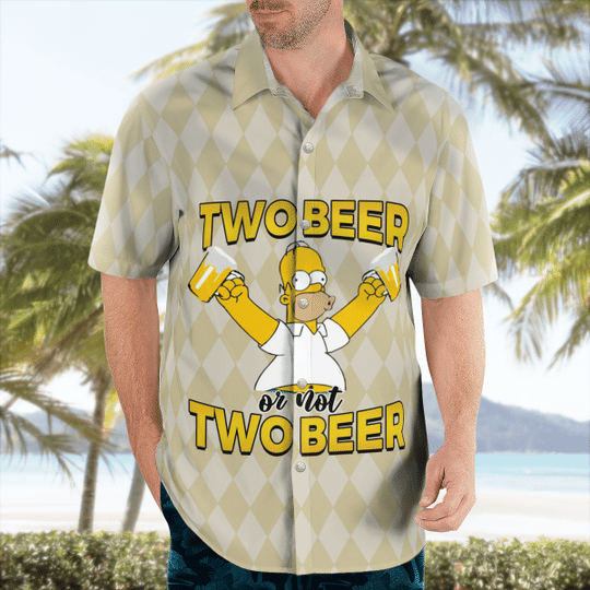 Simpson Two Beer Or Not Two Beer Hawaiian Shirt3