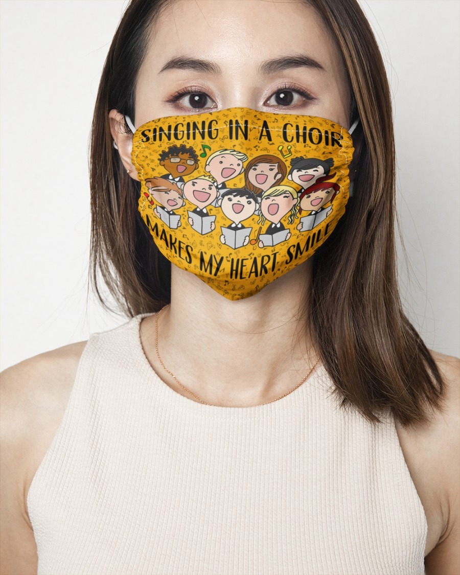 Singing In a choir make my heart face mask