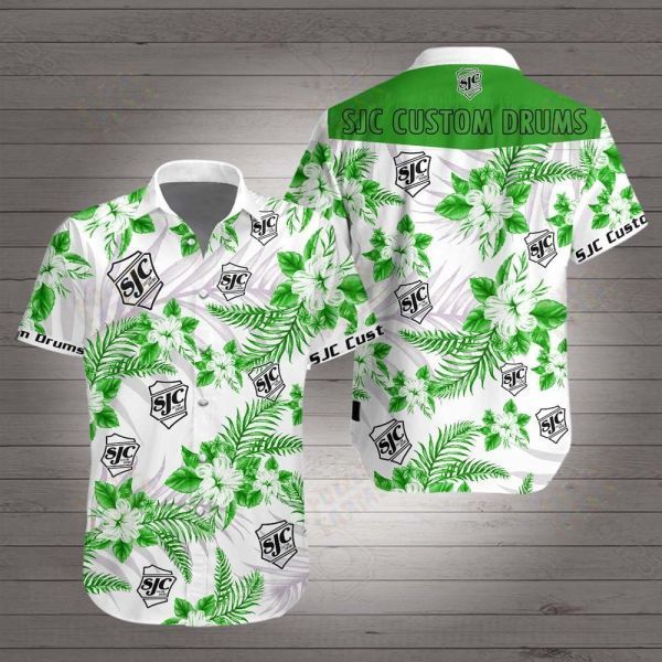 Sjc custom drums hawaiian shirt
