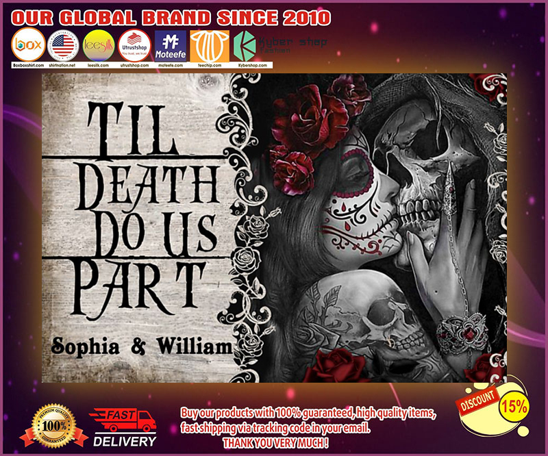 Skeleton til death do us part poster