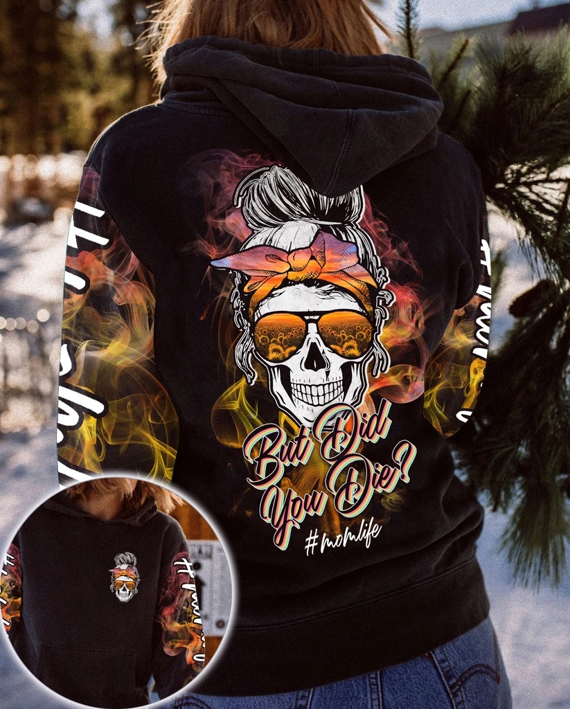 Skull but did you die sunflower 3d shirt and hoodie hoodie