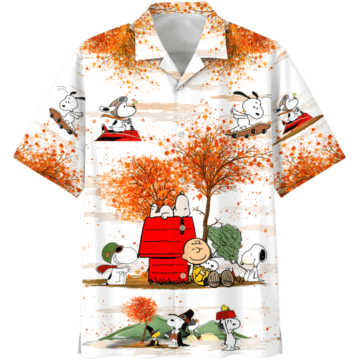 Snoopy Autumn Time Hawaiian Shirt