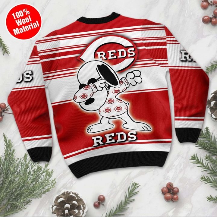 Snoopy Cincinnati Reds For Basebal Sweater 4 Snoopy Cincinnati Reds For Basebal Sweater 2