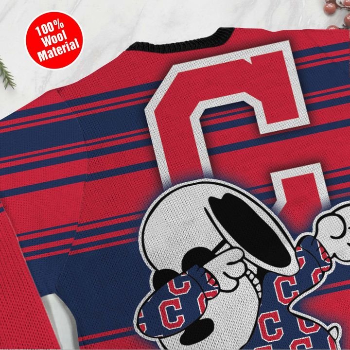 Snoopy Cleveland Indians Ugly Christmas Sweater 4 Snoopy Cleveland Indians Ugly Christmas Sweater 4