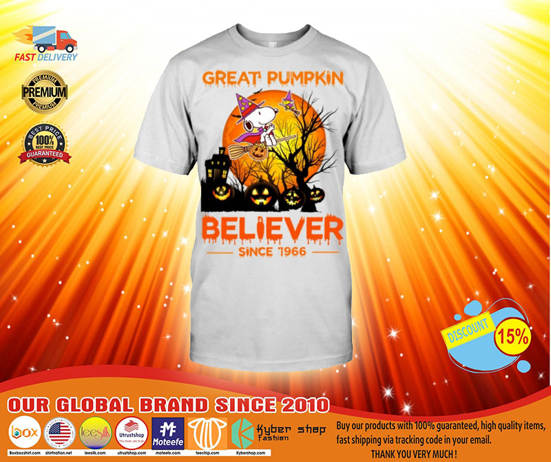 Snoopy Great pumpkin believer since  shirt