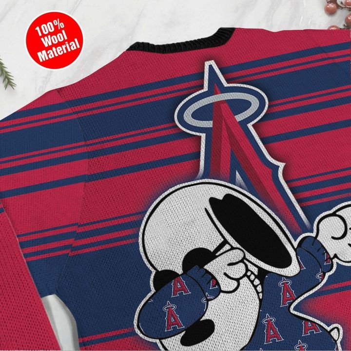 Snoopy Los Angeles Angels Ugly Christmas Sweater 4
