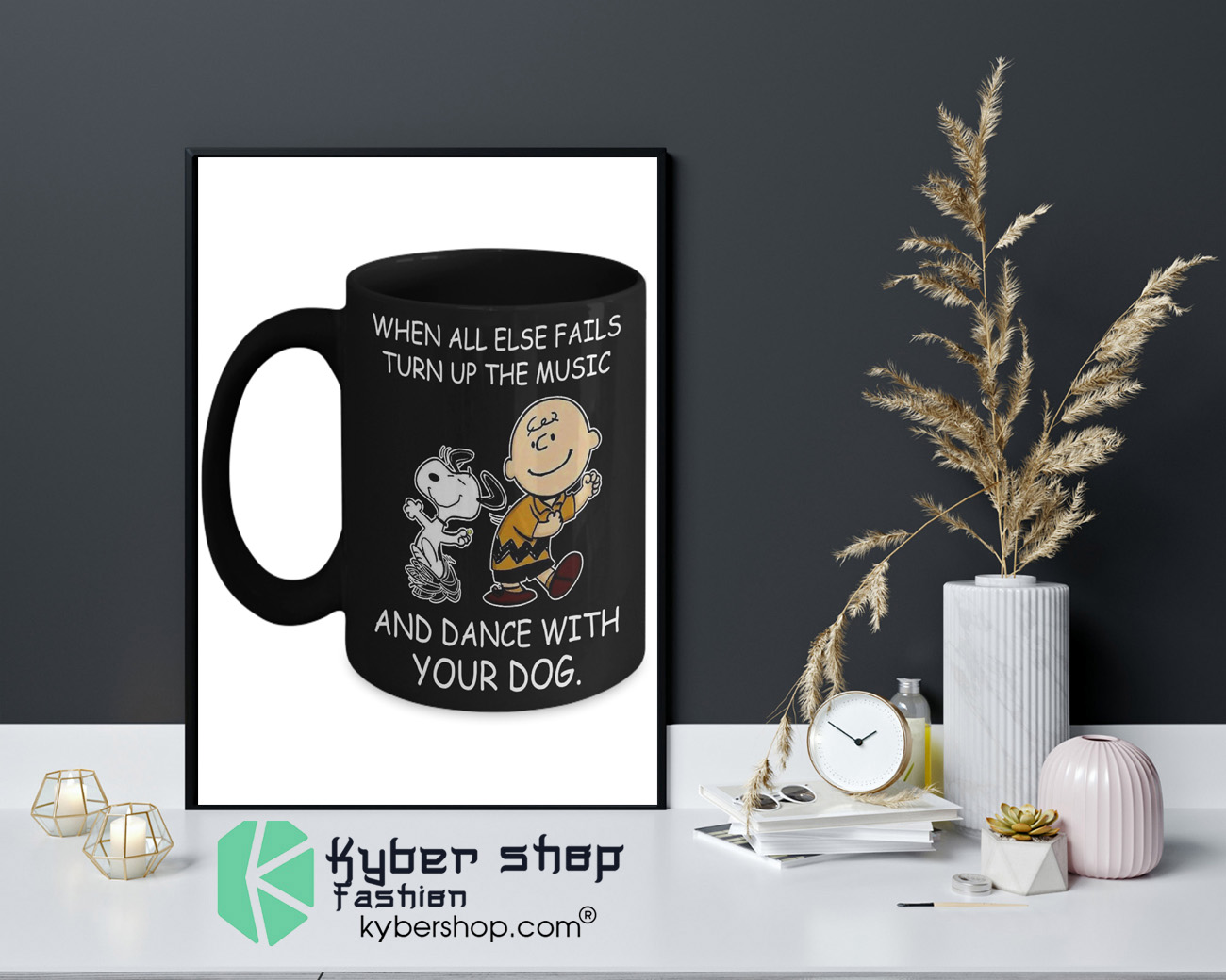 Snoopy and Charlie Brown When all else fails turn up the music and dance with your dog mug 8 Snoopy and Charlie Brown When all else fails turn up the music and dance with your dog mug 4