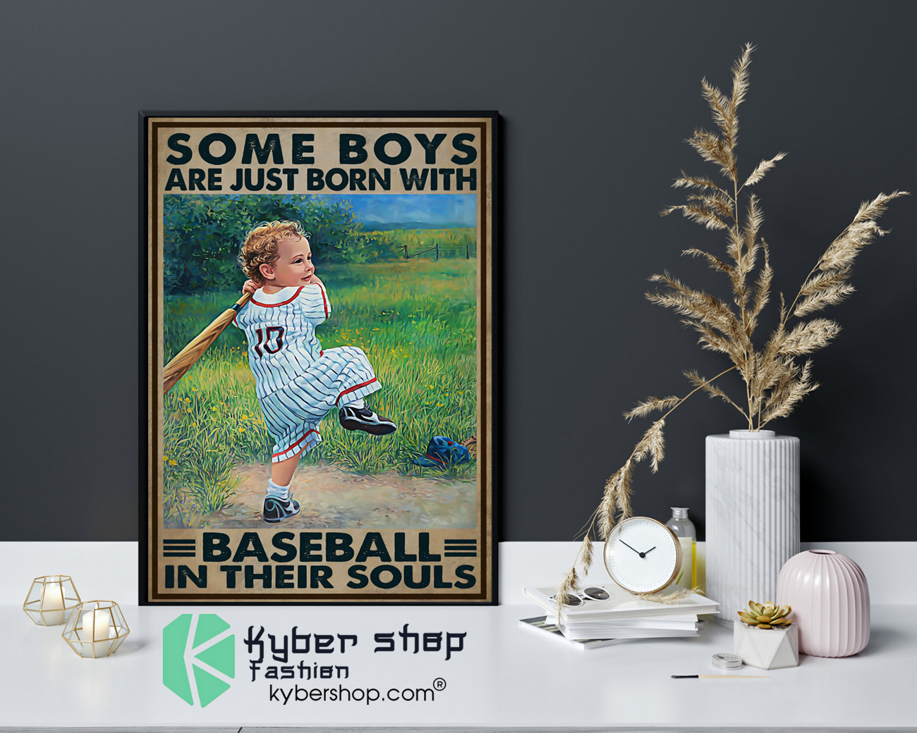 Some boys are just born with baseball in their souls poster 4